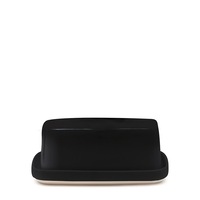 Salt & Pepper Beacon Kitchen Storage 17cm Stoneware Butter Container Dish Black