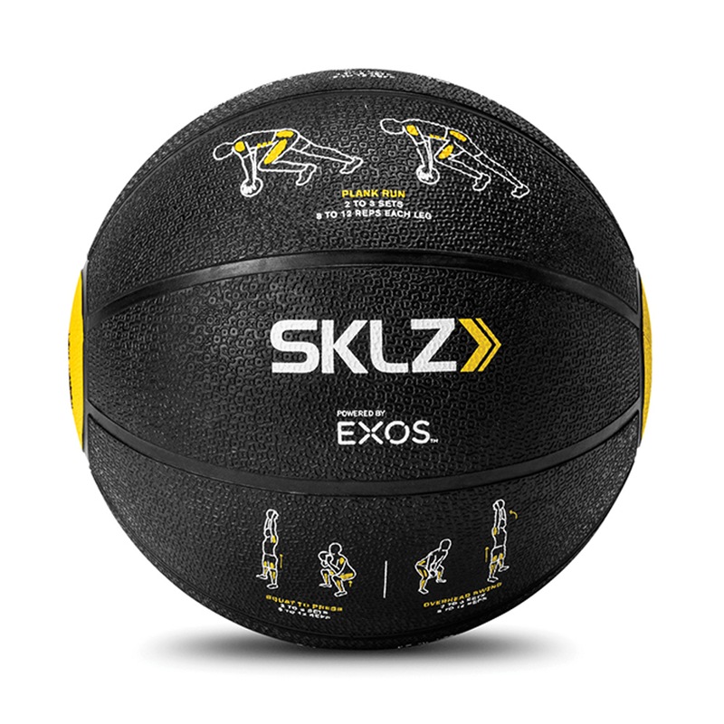 SKLZ 8lb Trainer Medicine Ball Strength Training Home Gym Full Body Exercise BLK SKLZ