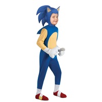 Sonic The Hedgehog Deluxe Costume Dress Party Cosplay/Halloween Outfit Size S