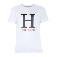 Tommy Hilfiger Men's Sleep/Loungewear Pyjama Cotton Graphic/T-Shirt White