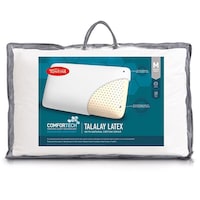 Tontine 40x60cm Comfortech Talalay Latex Cotton Pillow Medium Height Home Bed