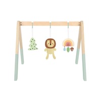 Tooky Toy 60x54cm My Forest Friends Lion Wooden Baby Gym w/ Hanging Toys 0+