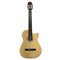 Tribute 39 Inch Classical Acoustic Guitar Cutaway w/ Nylon Strings Gloss Finish
