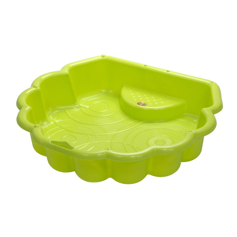 Tuff Play 85x54cm Shell Time Sand/Water Pit Kids 1-6y Outdoor Play Light Green