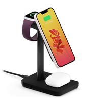 Twelve South HiRise 3 Triple Wireless Charger Dock For Apple iPhone/Watch Black
