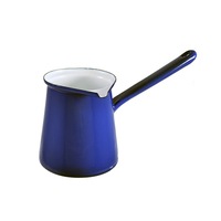 Urban Style 7cm Enamel 750ml Turkish Coffee Pot/Chai Latte Warmer w/ Handle Blue