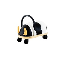 Wheely Bug 38cm Small Cow Wooden Ride On Kids/Children Play Toy 12m+ White/Black
