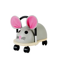 Wheely Bug 38cm Small Mouse Wooden Ride On Kids/Children Indoor Toy 12m+ Grey