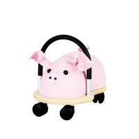 Wheely Bug 38cm Small Pig Wooden Ride On Kids/Children Indoor Play Toy 3y+ Pink
