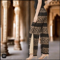 Hand Beaded Lace Pants