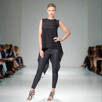 Silk Top With Draping Batwing Sides