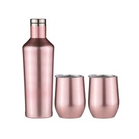Aurora Pink Blush Portable Wine Gift Set