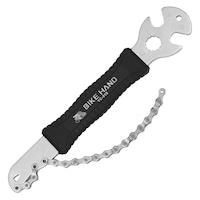 BIKEHAND 2 in 1 Bicycle Cassette Removal Installation Tool with 15mm Pedal Wrench - Compatible with Shimano Sram HG System 7-12 Speed