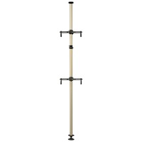 BIKEHAND Floor to Ceiling Indoor 2 Bike Bicycle Vertical Dual Hanger Parking Rack Storage Pole Stand for Garages or Apartments Gravity Hook