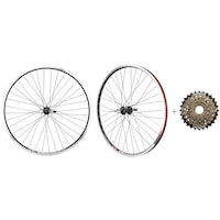 CyclingDeal Bike Bicycle MTB Wheelset 26" with Shimano 6 or 7 Speed MF-TZ500 Freewheel