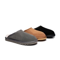 AUSTRALIAN SHEPHERD® UGG Men Sheepskin Wool Scuff Slippers Bred