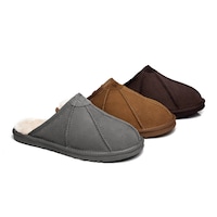 AUSTRALIAN SHEPHERD® UGG Men Sheepskin Wool Scuff Slippers Rafael