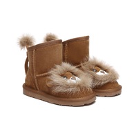 EVERAU® UGG Boots Kids Sheepskin Wool Lion Kids Plus