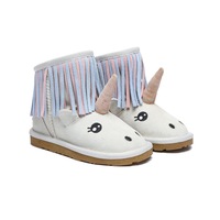 EVERAU® UGG Boots Kids Sheepskin Wool Unicorn Kids Plus