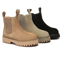 AUSTRALIAN SHEPHERD® UGG Sheepskin Wool Chelsea Chunky Boots Chana