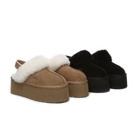 AUSTRALIAN SHEPHERD® UGG Women Slingback Platform Slippers Muffin Plus