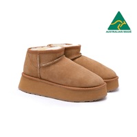 Urban UGG® Australian Made Sheepskin Wool Ankle Boots Ultra Mini Platform