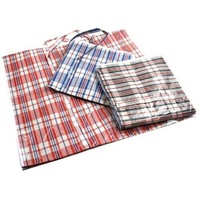 10x JUMBO Stripe Bag Packing Storage Strip Zip Shopping Travel Check House Moving 78cm x 65cm x 25cm