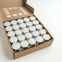 200pcs TEA LIGHT CANDLES 9 Hour Burn Tealight Wedding Smokeless Crystal Wax BULK