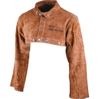 Blue Rapta Weldline Bolero Leather Welding Cape Jacket with Sleeves
