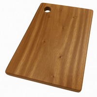 Hard Wood Hygienic Cutting Wooden Chopping Board Natural Kitchen 30 x 19 x 2cm