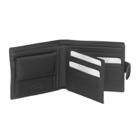 Pierre Cardin Mens Genuine Soft Italian Leather RFID Wallet - Black