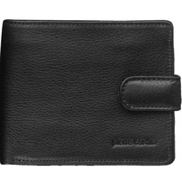 Pierre Cardin RFID Mens Wallet Bi-Fold Genuine Italian Leather w GIFT BOX - Black