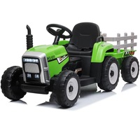 12V Ride on Tractor with Trailer Farm Expert- Green