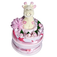 Baby Girl Nappy Cake - Baby Hamper