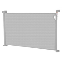 Dog Safety Gate Pet Enclosure Retractable Kid Safe Security Fence Mesh Barrier Guard For Stair Grey