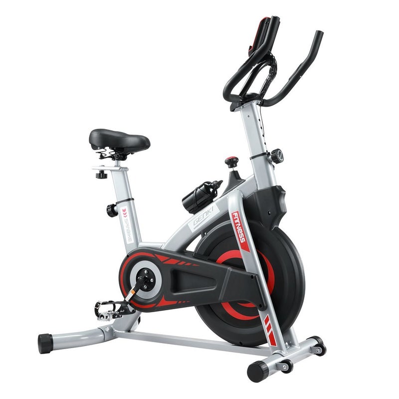GENKI Spin Exercise Bike Training Bicycle with Adjustable Resistance