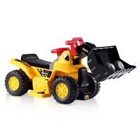 6V Kids Ride On Car Bulldozer Pretend Play with Helmet