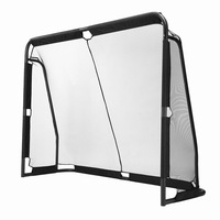 Soccer Football Net Set Metal Frame Goal Aluminium Backyard Game Training Practice Kids Adults Sports Equipment 2.2x1.7m