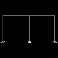 Wedding Backdrop Stand Party Photo Balloon Photography Frame Background Holder Decoration Galvanised Steel 3x6m White