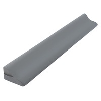 Wedge Pillow Bed Gap Filler Queen Size Foam Headboard Cushion Comfortable Bedrest with Side Pockets Grey