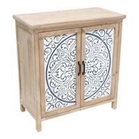 Willow & Silk 81.5cm Wooden Mandala Double Door Home Cabinet/Storage/Organiser