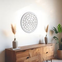 Willow & Silk Handmade 60cm Round Wheel Tribal Wall Art/Home/Indoor/Room Decor