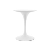 DukeLiving 60cm Tulip Table Round Fiberglass Replica (White)