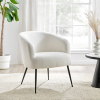 DukeLiving Alaya Boucle Armchair (White)