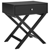 DukeLiving Apollo Bay Bedside Table (Black)
