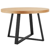 DukeLiving Byron 120cm Round Dining Table (Elm)