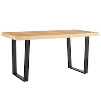 DukeLiving Byron 160cm Ski-Leg Dining Table (Elm)