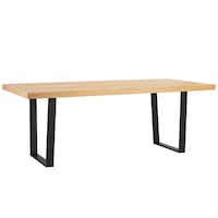 DukeLiving Byron 210cm Ski-Leg Dining Table (Elm)