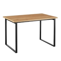 DukeLiving Carson 120cm Ski-Leg Dining Table (Black)