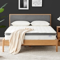 DukeLiving Chiro Plush 5 Zone Euro Top Pocket Spring Mattress 31cm - Bed in a Box (Double, Queen)